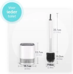 WC Borstel - Toiletborstel - WC Borstel Met Houder - Siliconen Toiletborstel - Vrijstaand Of Hangend - Slimme Lekbak - Optimale Hygiëne -Badkamerproducten Winkel 1187x1200 3