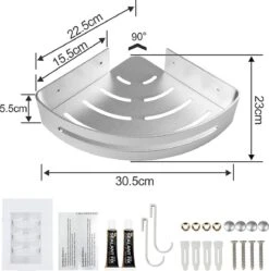 Sens Design Doucherekjes Set Van 3 - Doucherek Zonder Boren - Zilver 24 Sens Design Doucherekjes Set Van 3 - Doucherek Zonder Boren - Zilver -Badkamerproducten Winkel 1189x1200 11