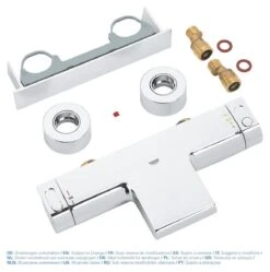 GROHE Grohtherm 2000 New Thermostatische Badkraan - 15cm - CoolTouch - Met Tray - Chroom - 34464001 -Badkamerproducten Winkel 1191x1200 9
