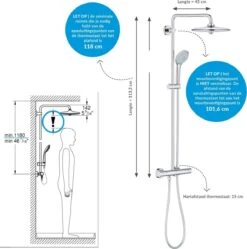 GROHE Euphoria 260 Regendouche - ø 26cm - Met Thermostaatkraan - Chroom -Badkamerproducten Winkel 1192x1200 10
