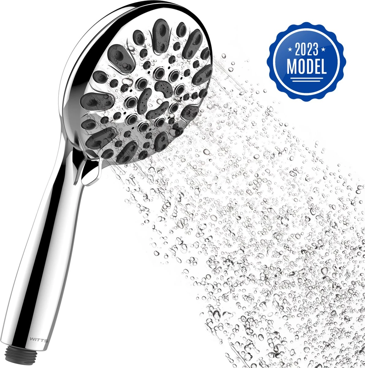 WITTS Douchekop - Waterbesparend - Hoge Kwaliteit - Handdouche ø 12cm - 6 Standen 3 WITTS Douchekop - Waterbesparend - Hoge Kwaliteit - Handdouche ø 12cm - 6 Standen