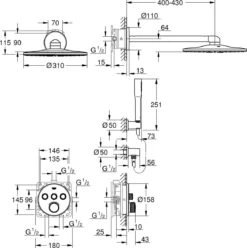 GROHE Grohtherm SmartControl Regendouche - Inbouw - ø 31 Cm - Rond -Chroom 34 GROHE Grohtherm SmartControl Regendouche - Inbouw - ø 31 Cm - Rond -Chroom -Badkamerproducten Winkel 1193x1200 2