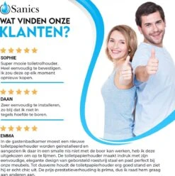 Sanics WC Rolhouder Zonder Boren - Toiletrolhouder Zelfklevend - Closetrolhouder Zwart/RVS -Badkamerproducten Winkel 1193x1200 5