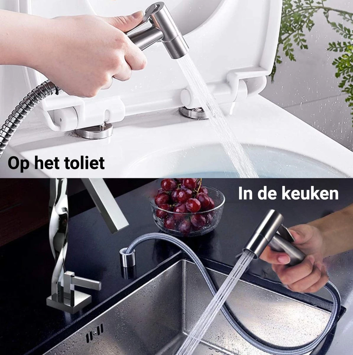 El Suvon® Bidet Handdouche - Shattaf - Bidet Sproeier - Bidetkraan 11 El Suvon® Bidet Handdouche - Shattaf - Bidet Sproeier - Bidetkraan - Afbeelding 9