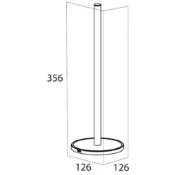 Tiger Tune - Reserverolhouder Vrijstaand - Messing Geborsteld / Zwart -Badkamerproducten Winkel 1196x1200 4
