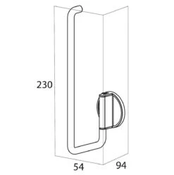 Tiger Tune - Reserverolhouder - Messing Geborsteld / Zwart -Badkamerproducten Winkel 1196x1200 6