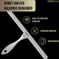 Douchewisser Rvs - Luxe Trekker Douche - Raamwisser Met Ophanghaak - Douchetrekker - Niet Boren - Chroom -Badkamerproducten Winkel 1198x1200 13