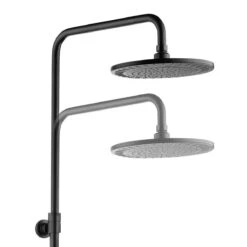 Tiger Tyne Doucheset - Regendouche Ø 22,5 Cm - Handdouche Ø 12 Cm - 3 Standen - Mat Zwart -Badkamerproducten Winkel 1198x1200 3