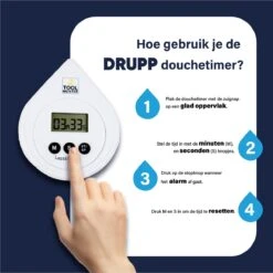 Tool Meister DRUPP - Douchetimer - Douche/Shower/Badkamer Timer & Klok - Coach - Waterdicht - Incl. Zuignap & Batterij 16 Tool Meister DRUPP - Douchetimer - Douche/Shower/Badkamer Timer & Klok - Coach - Waterdicht - Incl. Zuignap & Batterij -Badkamerproducten Winkel 1199x1200 10