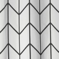 Douchegordijn Badkamer Accessoires - Visgraad - Zwart/Wit- 180x200 Cm 12 Douchegordijn Badkamer Accessoires - Visgraad - Zwart/Wit- 180x200 Cm -Badkamerproducten Winkel 1199x1200