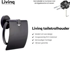 Toiletaccessoireset Zwart 3-delig - Luxe Toilet Set - Toiletborstel Met Houder - Toiletrolhouder Met Klep - Handdoekhaak -Badkamerproducten Winkel 1200x1008 1