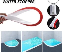 Merkloos Siliconen Waterkering - 200cm 200 Cm Douche Douchebak Douchegordijn Waterstopper Waterdorpel Waterdrempel Water Dorpel Douche Water Drempel Water Dorpel Waterdrempel -Badkamerproducten Winkel 1200x1010