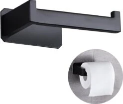 Sanics WC Rolhouder Zonder Boren - Toiletrolhouder Zelfklevend - Closetrolhouder Zwart/RVS -Badkamerproducten Winkel 1200x1015 1