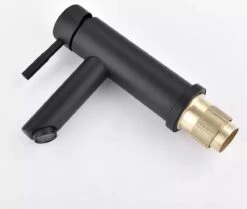 Merkloos Wastafelkraan 8500A - Badkamerkraan - Toiletkraan - Mengkraan - Mat Zwart -Badkamerproducten Winkel 1200x1016 1