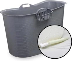Zitbad Voor Volwassenen – 200L – Bath Bucket – Met Bruisballen – Grijs -Badkamerproducten Winkel 1200x1024 2