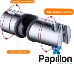 Merkloos Universeel Glijstuk - Chroom - 25 Mm - Handdouchehouder - Papillon 10 Merkloos Universeel Glijstuk - Chroom - 25 Mm - Handdouchehouder - Papillon -Badkamerproducten Winkel 1200x1038 2
