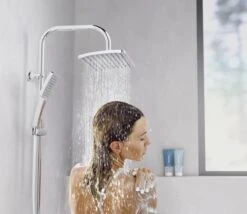 SCHÜTTE Mallorca Douchesysteem - Regendouche - 95 Cm Stang - Wandhouder In Hoogte Verstelbaar - Chroom -Badkamerproducten Winkel 1200x1038