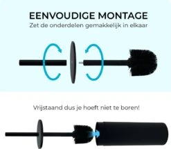 VDN Stainless Toiletborstel Met Houder - Toiletborstelhouder - Zwart - Wc Borstel Met Houder - RVS - Vrijstaand -Badkamerproducten Winkel 1200x1042 1