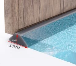 Lariwo Sanitair® Siliconen Waterdorpel 100cm 100 Cm Zwart Douche Douchebak Douchegordijn Wc Toilet Wasbak Waterstopper Waterdorpel Waterdrempel -Badkamerproducten Winkel 1200x1042