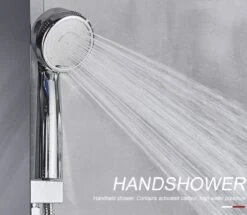 Sanisupreme® Douchepaneel Met Massage - Regendouche - Massage Jets - Waterval Douche - Met Thermostaatkraan En Handdouche - Zwart - Opbouw - Douchekop - Flanner® -Badkamerproducten Winkel 1200x1043 2