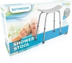Vivamore Douchekruk - Antislip Douchestoel - In Hoogte Verstelbaar - Max. 150 KG -Badkamerproducten Winkel 1200x1047 3