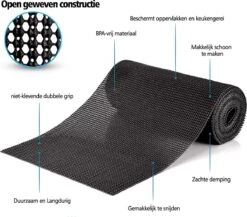 SWILIX ® Antislipmat Voor Kasten En Lades, Douchemat - Badkamermat - Badmat, Dienblad, Vloer - 4 Meter Rol - Anti Slip Mat - 400 X 30 Cm - Zwart 17 SWILIX ® Antislipmat Voor Kasten En Lades, Douchemat - Badkamermat - Badmat, Dienblad, Vloer - 4 Meter Rol - Anti Slip Mat - 400 X 30 Cm - Zwart -Badkamerproducten Winkel 1200x1054 2