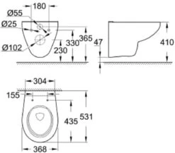 GROHE Bau Arena Complete Toiletset Rimless -Badkamerproducten Winkel 1200x1054 4