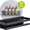 Doucherek Zwart 30 CM - Badkamer Rekje Douche - Zonder Boren - Douchemandje -Badkamerproducten Winkel 1200x1056 1