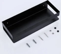 Merkloos GDRN - Doucherek Zwart - Zonder Boren - Doucherekjes - Hangend - Zwart - RVS -Badkamerproducten Winkel 1200x1059