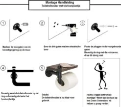 Merkloos Toiletrolhouder Met Telefoonplankje – Plankje - Toiletpapier - Zwart - WC Rolhouder – Badkamer Accesoires – Telefoonhouder -Badkamerproducten Winkel 1200x1060 1