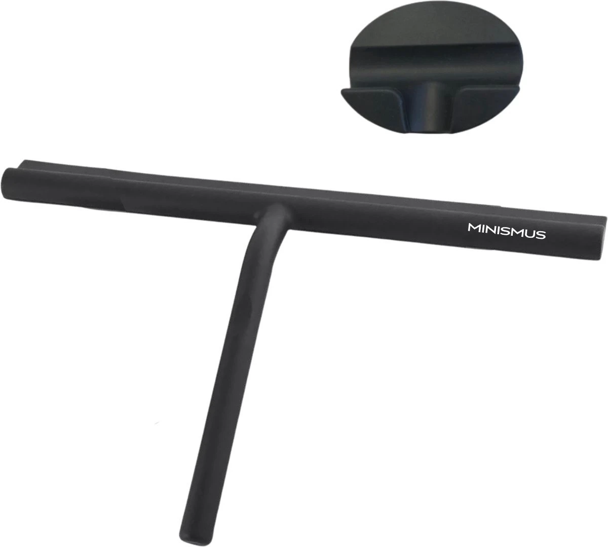 Minismus Extra Brede Douchewisser Met Magneethouder Ophangsysteem Ophanghaak - 33 Cm Breed - Zwart 3 Minismus Extra Brede Douchewisser Met Magneethouder Ophangsysteem Ophanghaak - 33 Cm Breed - Zwart