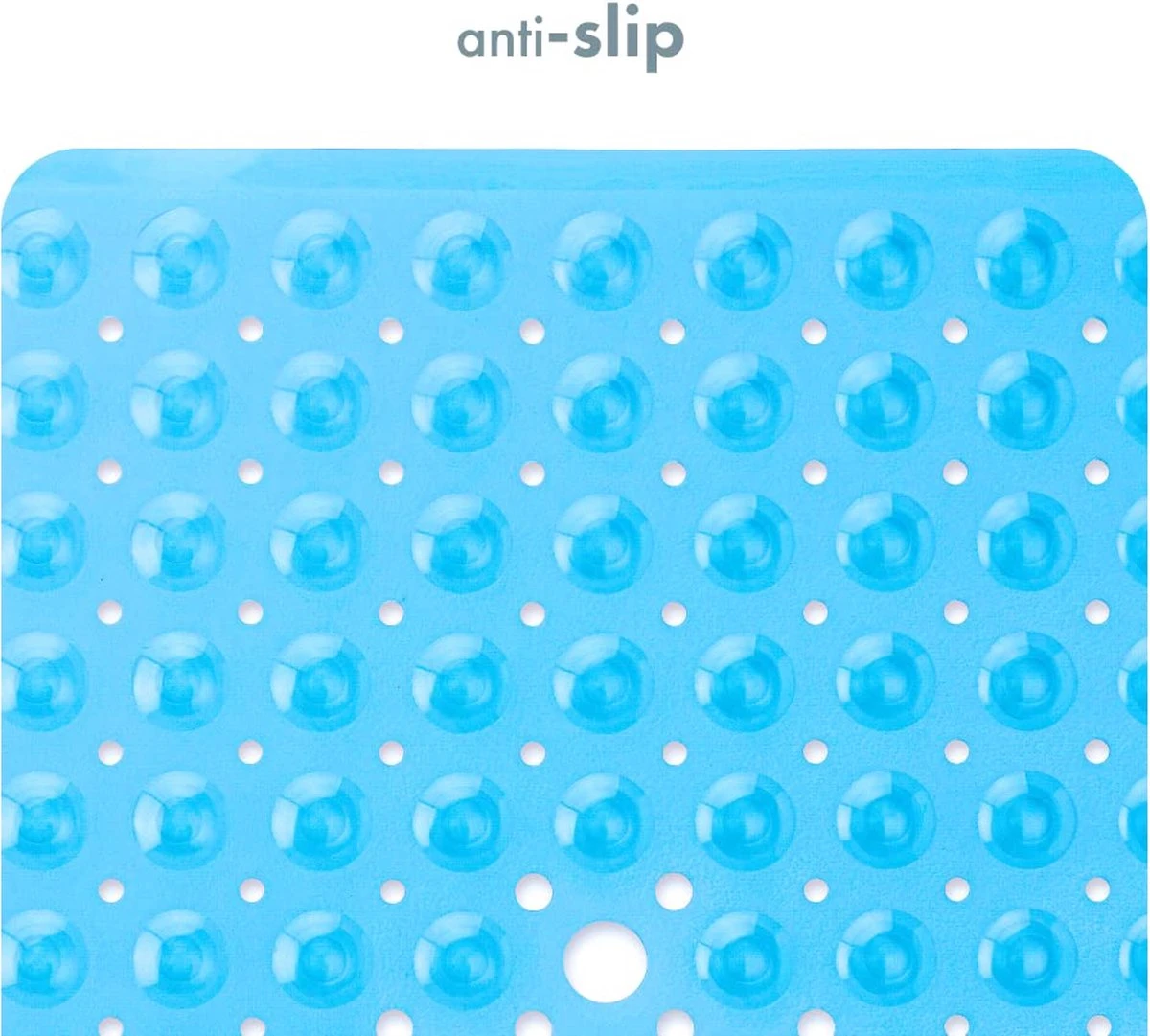 TranquilBeauty Vierkante Blauwe Douchemat, 53x53 Cm, Antislip, Machinewasbaar, Douchematten Met Antislip Zuignappen Voor Kinderen En Ouderen 8 TranquilBeauty Vierkante Blauwe Douchemat, 53x53 Cm, Antislip, Machinewasbaar, Douchematten Met Antislip Zuignappen Voor Kinderen En Ouderen - Afbeelding 6