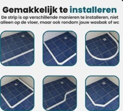 Waterkering Douche - Dorpel - Water Stopper - Dorpelstrip - Water Barrière Strip - Douche Dorpel - Anti Overstromend Water - 1 Meter -Badkamerproducten Winkel 1200x1081