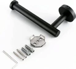 Design Toiletrolhouder - WC Rolhouder - RVS Mat Zwart - Incl. Schroeven -Badkamerproducten Winkel 1200x1085 1