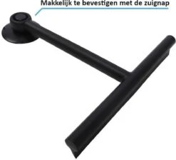 Douche Wisser Met Zuignap - Zwart - Raam Wisser - Raam Trekker - Badkamer Trekker - Badkamer Wisser -Badkamerproducten Winkel 1200x1087 1