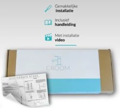 Croom Keukenkraan - Zwart - Wastafelkraan - Inclusief Aansluitmateriaal - Zwarte Kraan -Badkamerproducten Winkel 1200x1087 11