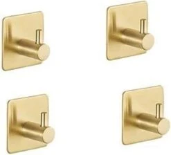Merkloos Zelfklevende Handdoekhaakjes - Set Van 4 - Goud Kleurig - Voor Badkamer Of Keuken | Handdoekhaakjes Rvs | Handdoekhaakjes Goud Zelfklevend | Handdoekhaak Goud | Handdoek 11 Merkloos Zelfklevende Handdoekhaakjes - Set Van 4 - Goud Kleurig - Voor Badkamer Of Keuken | Handdoekhaakjes Rvs | Handdoekhaakjes Goud Zelfklevend | Handdoekhaak Goud | Handdoek -Badkamerproducten Winkel 1200x1087