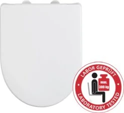 WENKO WC Bril Sindia - Wit Duroplast - Easy-Close Sluiting - Fix-Clip Bevestiging In RVS - Belastbaar Tot 300 Kg - Toiletbril - Toiletzitting -Badkamerproducten Winkel 1200x1095 1