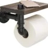 Merkloos Toiletrolhouder Met Telefoonplankje – Plankje - Toiletpapier - Zwart - WC Rolhouder – Badkamer Accesoires – Telefoonhouder -Badkamerproducten Winkel 1200x1099