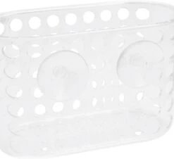 Douchebakje Transparant Met Zuignappen - 15.5 X 8 X 8 Cm - Inhoud 1 Liter - Badkamerspullen Bakjes - Badkamer Opbergbakjes / Organizers -Badkamerproducten Winkel 1200x1099 2