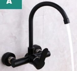 Merkloos Inbouw Wastafelkraan 8654-CB - Muurkraan - RVS - Mat Zwart -Badkamerproducten Winkel 1200x1107 3