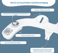 Bidet Voor Toilet/WC - Dubbele Sproeier - Warm En Koud Functie - Wit 11 Bidet Voor Toilet/WC - Dubbele Sproeier - Warm En Koud Functie - Wit -Badkamerproducten Winkel 1200x1107 4