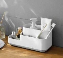 Tandenborstelhouder Badkamer – Elektrische Tandenborstel Houder - Tandenborstel - Make Up Organizer - Desk Organizer - Bureau Organizer - Opbergbox - Wit -Badkamerproducten Winkel 1200x1108 3