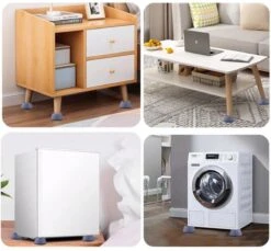Wasmachine Demper – Trillingsdemper – Anti Slip – Schokdemper – Anti Tril – Wasmachine Voetjes – Vibratiedempers – Verhoger – 4 Stuks - Grijs -Badkamerproducten Winkel 1200x1114 6