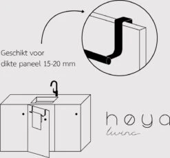 Handdoekstang VALI - 23cm - ZWART (keukenrekje - Handdoekhouder - Handdoekstang - Kastdeur Handdoekrek - Keukenkast Deur Handdoek/Vaatdoek Houder - Deurhanger - Deurhaak Keuken) -Badkamerproducten Winkel 1200x1115 2