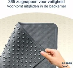 Douchemat Antislip Grijs - 53 X 53 Cm - Antislipmat Douche - Badmat -Badkamerproducten Winkel 1200x1117 12