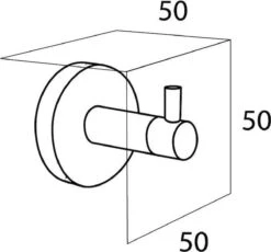 Tiger Boston - Handdoekhaak Groot - RVS Geborsteld -Badkamerproducten Winkel 1200x1118 1