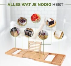 Krexs - Badplank – Badbrug - Badplank Voor In Bad – Badrekje - Badtafel - Badkuip Plank - Bamboe Badplank -Badkamerproducten Winkel 1200x1123 2