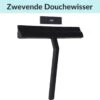 Douchewisser Zwart Met Magneetstrip - Badkamer Accessoires - Raamwisser - Trekker Douche - Silicone - 21cm X 20cm 1 Douchewisser Zwart Met Magneetstrip - Badkamer Accessoires - Raamwisser - Trekker Douche - Silicone - 21cm X 20cm -Badkamerproducten Winkel 1200x1127