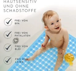 Douchemat Antislip - Badmat - 88x40cm - Antislipmat Voor Douche - Rubber - Blauwbad Mat -Badkamerproducten Winkel 1200x1131 6